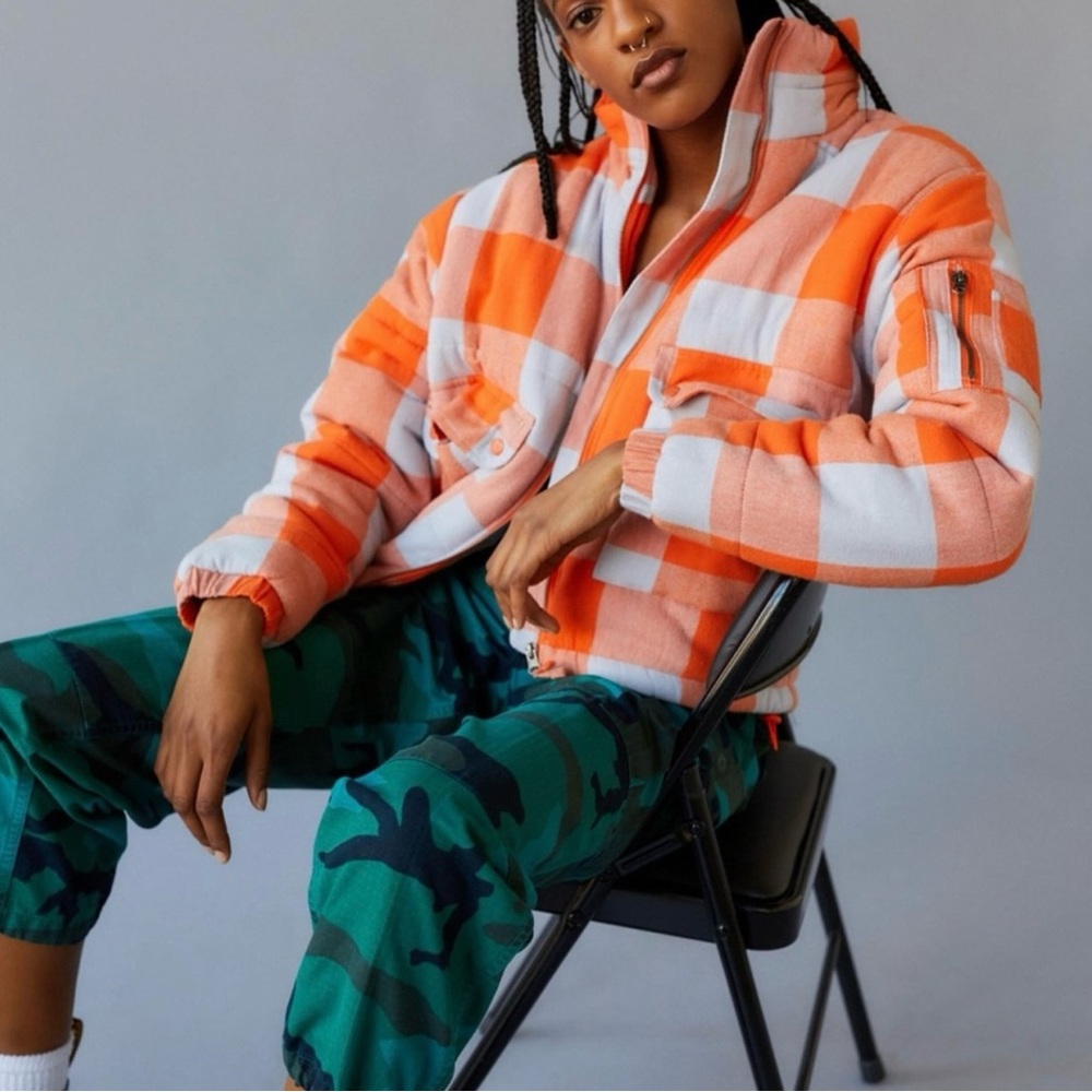 Urban Outfitters BDG Flannel Puffer Jacket